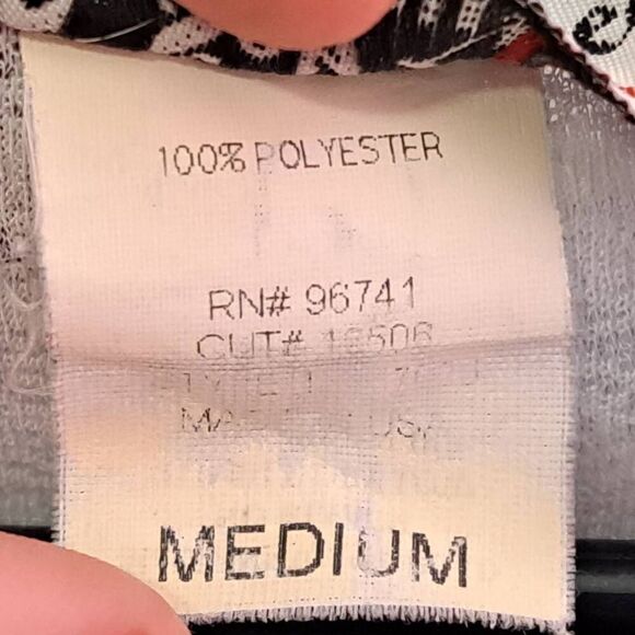 Self Esteem Women's Y2K Keyhole Halter Semi Sheer Blouse size Medium - Picture 6 of 9